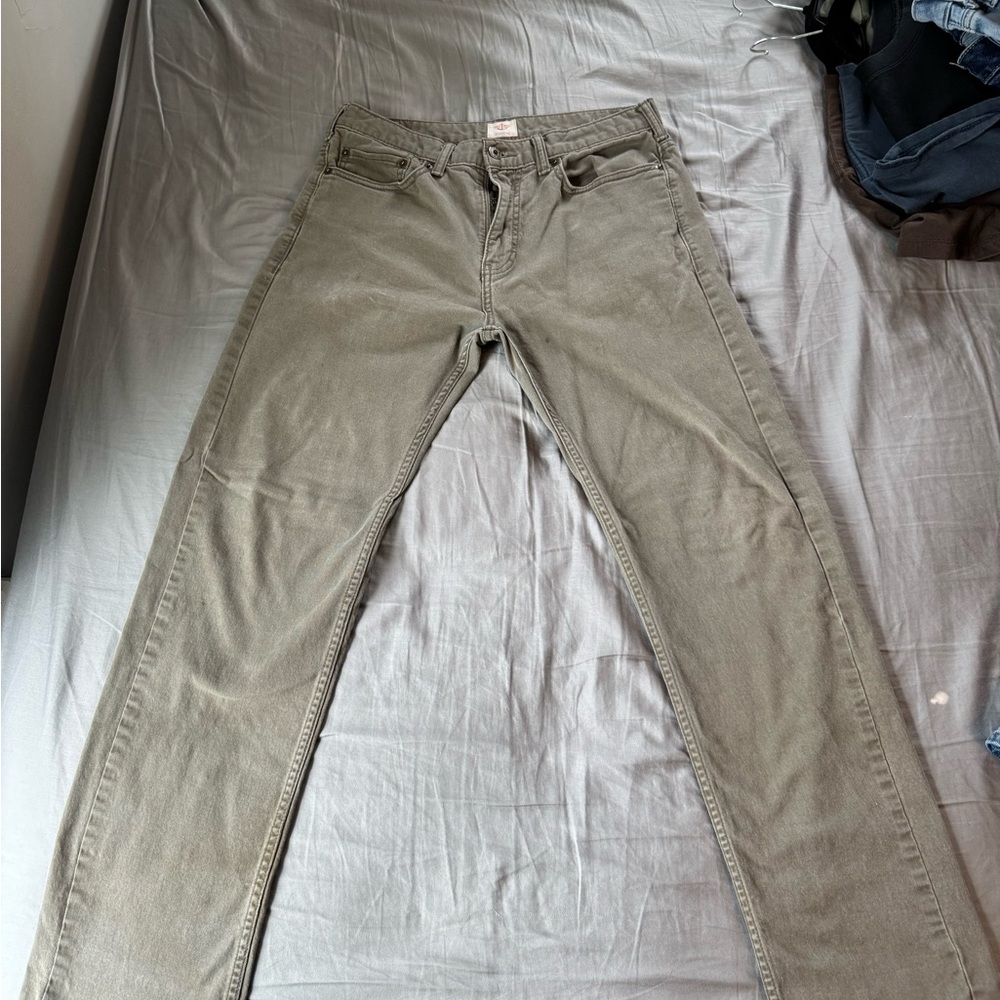Olive Green Jeans